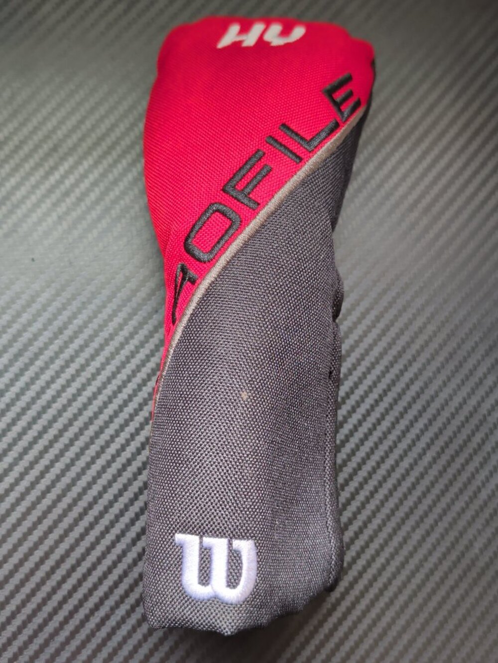 Wilson Profile Hybrid (HY) Rescue Golf Club Head Cover - Red/Black